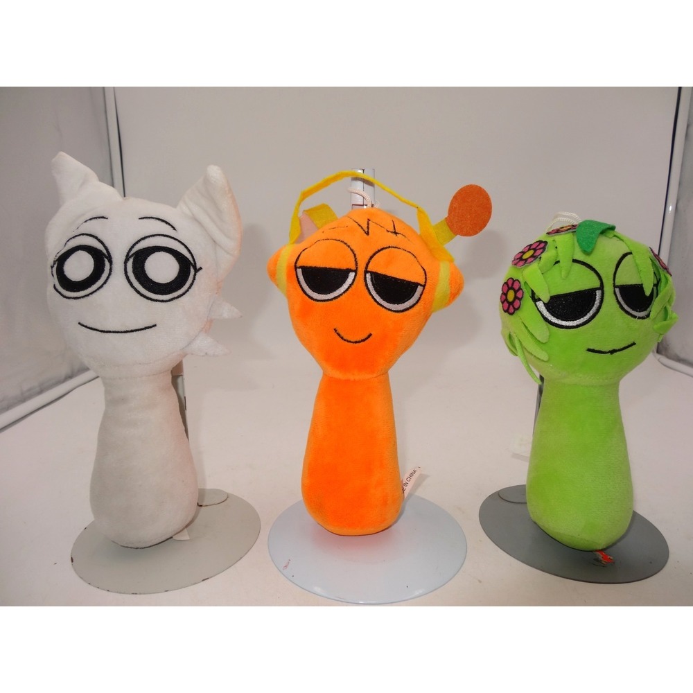 Spunki‎ Plushies 9" Soft & Fun Stuffed Animal Toys Cute Sprunki Plush Green Oran